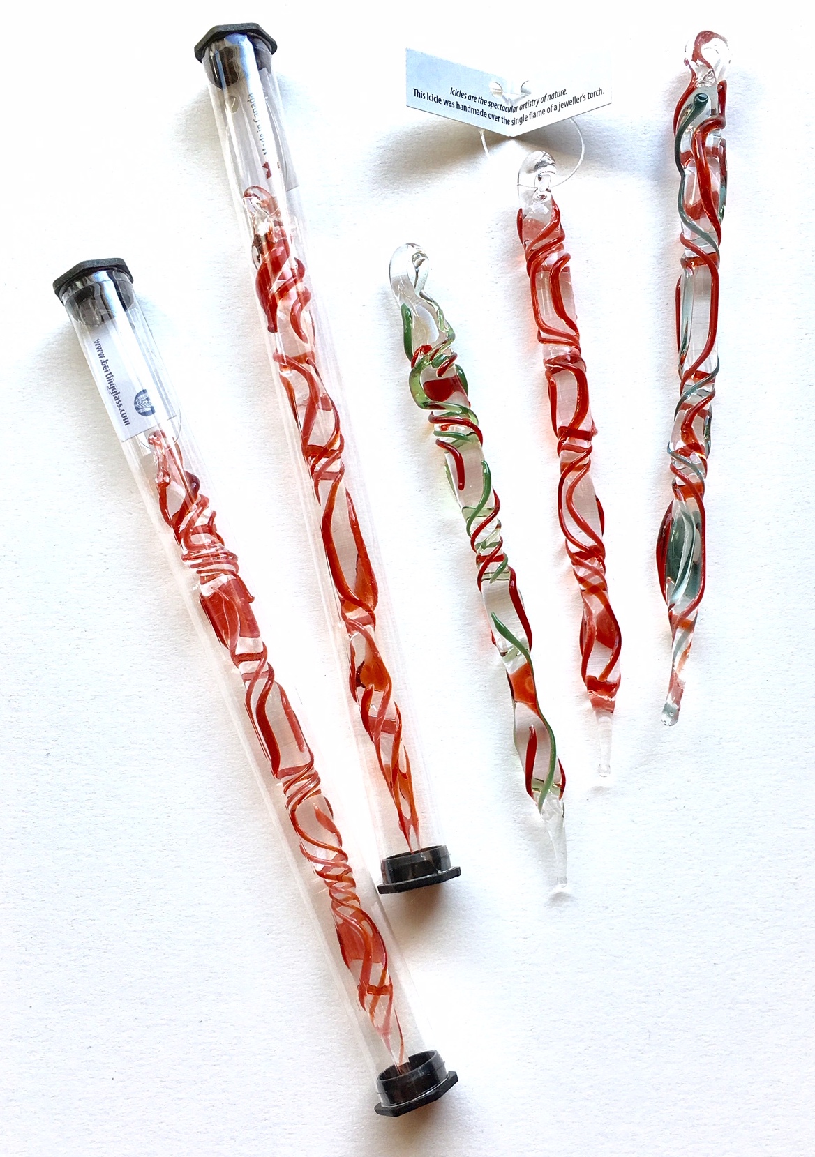 1 red green icicles